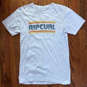 Rip Curl Shirt Men’s Small Light Blue Graphic Logo Print T-Shirt